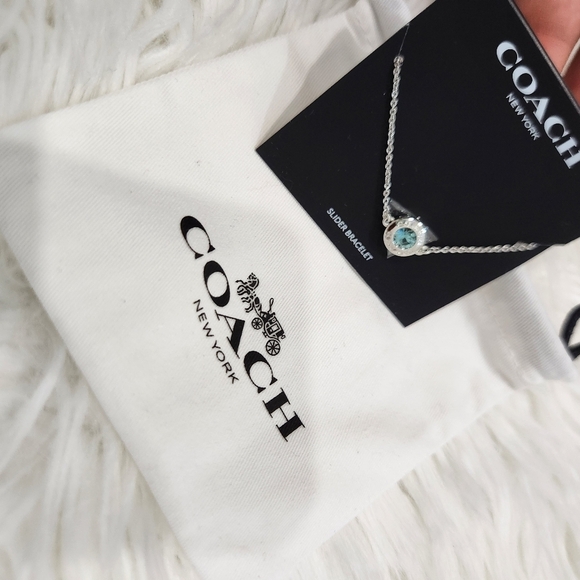 🔹️COACH🔹️ Open Circle Slider Bracelet NWT - Picture 7 of 8